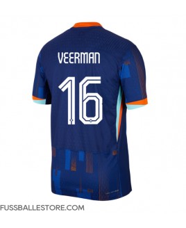 Günstige Niederlande Joey Veerman #16 Auswärtstrikot EM 2024 Kurzarm